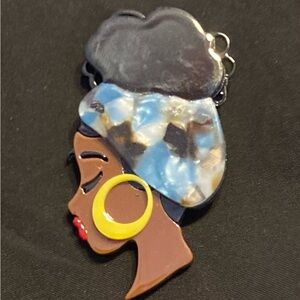 Stylish Multicolor Pendant with Yellow Accent brooch unisex